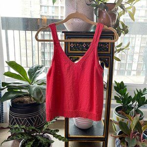Madewell Knit Tank - Coral Pink